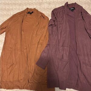 Express mauve and camel Cardigan